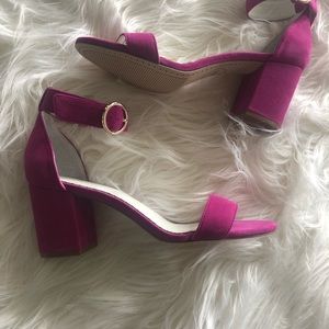 1901 Ellery Sandal Pink Rose Violet Suede Size 8 M